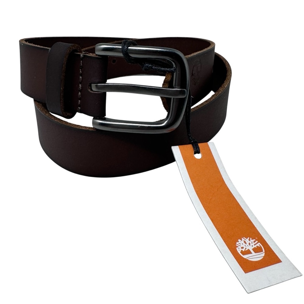 Timberland Boys Medium 26-28 Brown Leather Belt